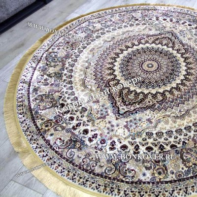 Восточный Ковер Для Гостиной Медальон Дизайн 28748 круг