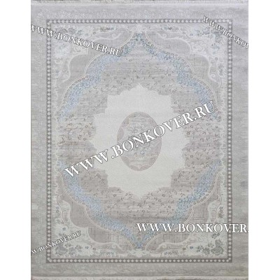 Ковер Турция Для Гостиной Дизайн 70 Серый с Голубым