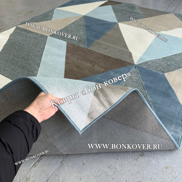 Геометрический Ковер Из Вискозы Дизайн 21617