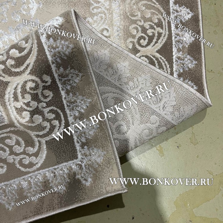 Современный Турецкий Ковер Дизайн 183 Бежево-Коричневый