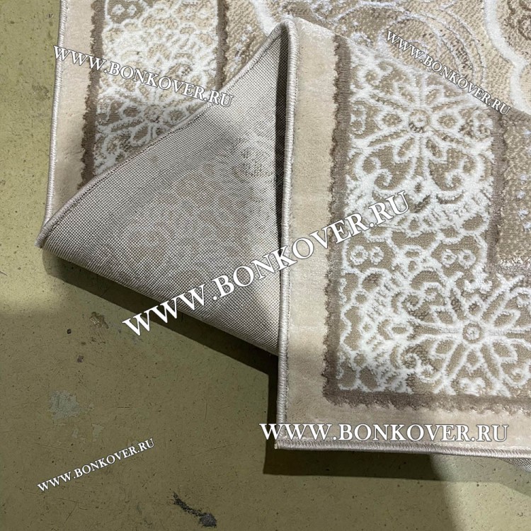 Современный Турецкий Ковер Дизайн 184 Бежево-Коричневый