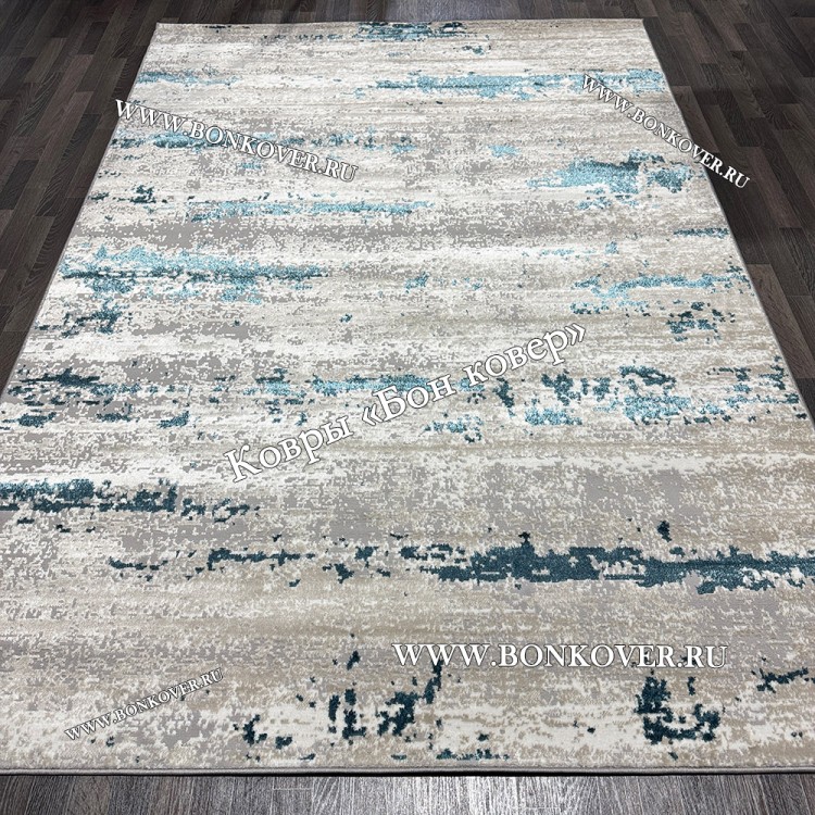 Современный ковер для комнаты 10 Бирюзовый