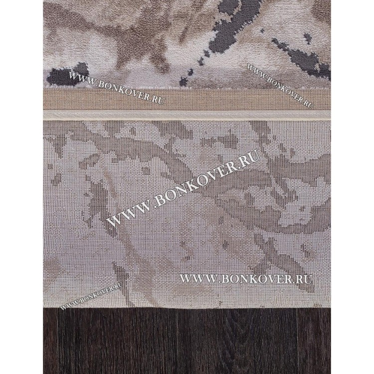 Турецкий Ковер Для Гостиной Дизайн 19 Серый с Коричневым Прямоугольный