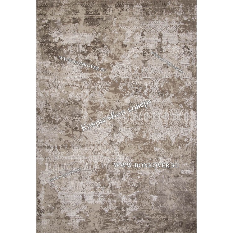 Абстрактный ковер дизайн 78 коричневый