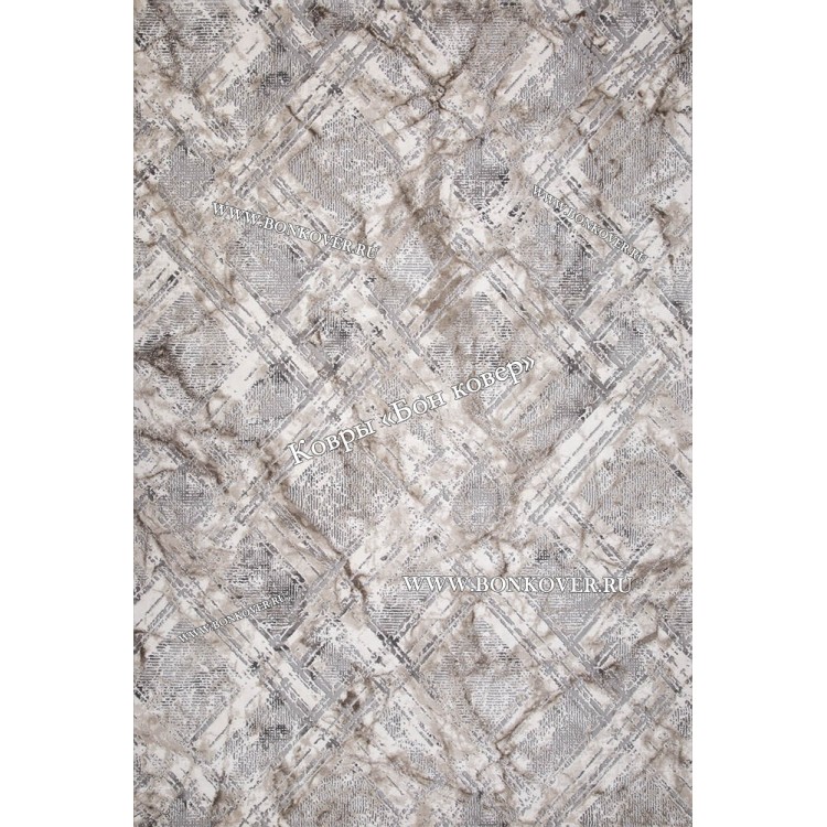 Абстрактный ковер дизайн 95 Коричневый с серым