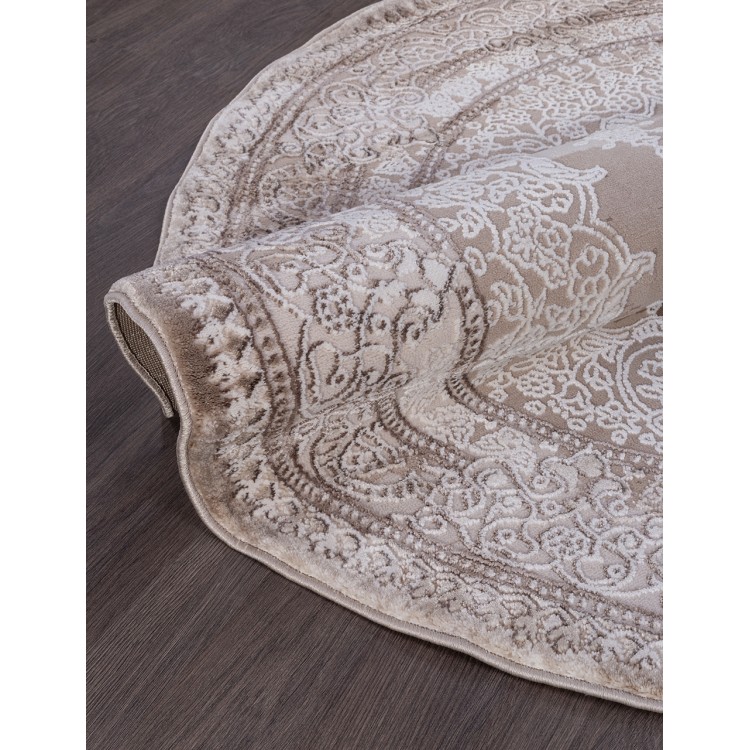 Ковер Armina 03704A BROWN / BROWN Круг