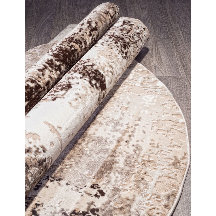 Ковер Armina 04047B DARK BROWN Овал